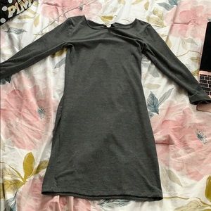 Forever 21 grey tight to body dress 3/4 sleeve